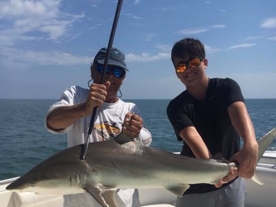 Shark fishing trip with Capt. Christopher Castle
